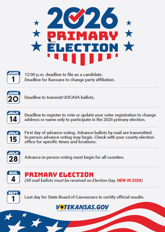 2026 Primary Election Dates